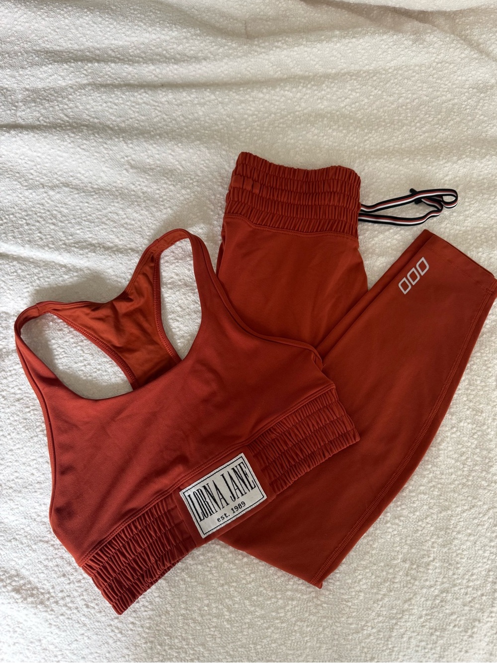 Lorna Jane Terracotta workout set, sz S